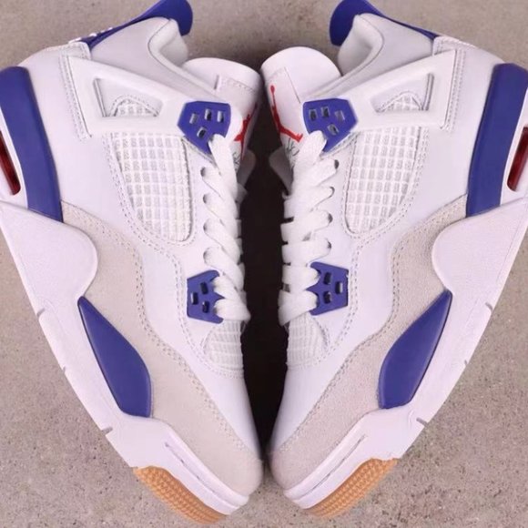 Air Jordan 4 Retro White and blue main image 8
